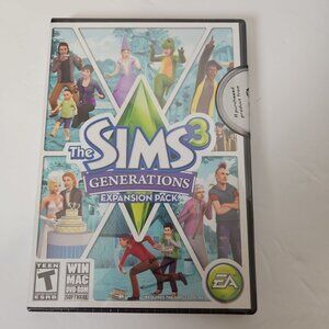 The Sims 3 Generations PC Game Expansion Pack New Sealed 2011 EA Win/Mac DVD ROM